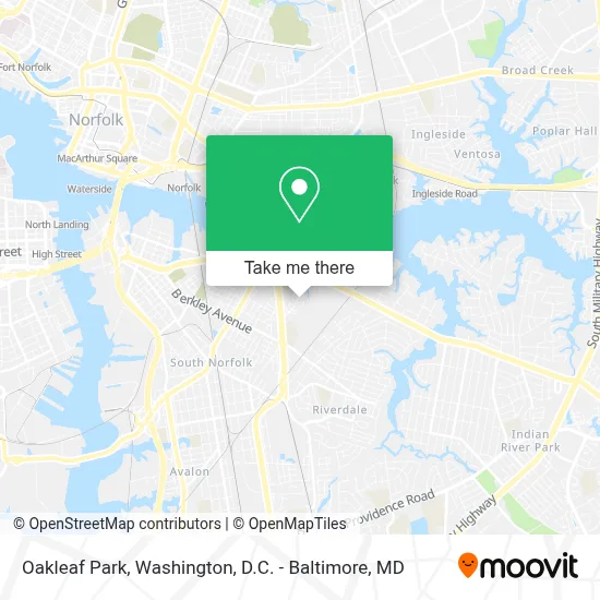 Oakleaf Park map