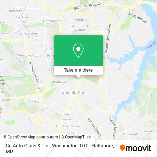 Cg Auto Glass & Tint map