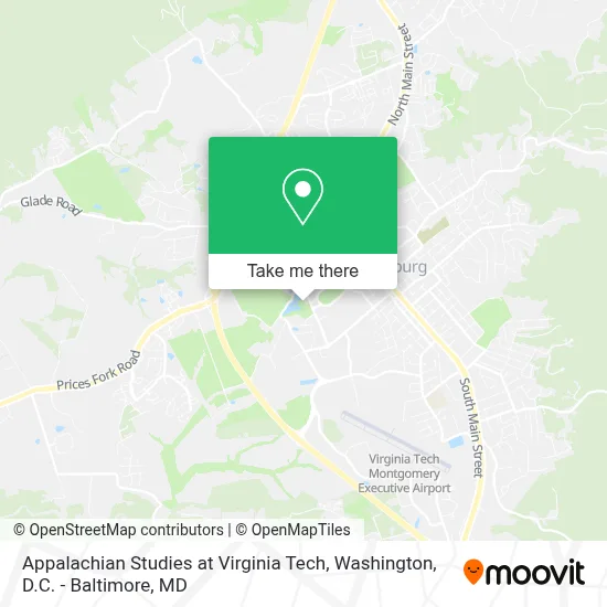 Appalachian Studies at Virginia Tech map