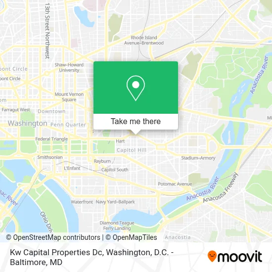 Kw Capital Properties Dc map