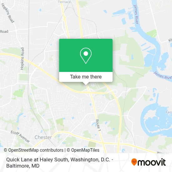 Quick Lane at Haley South map