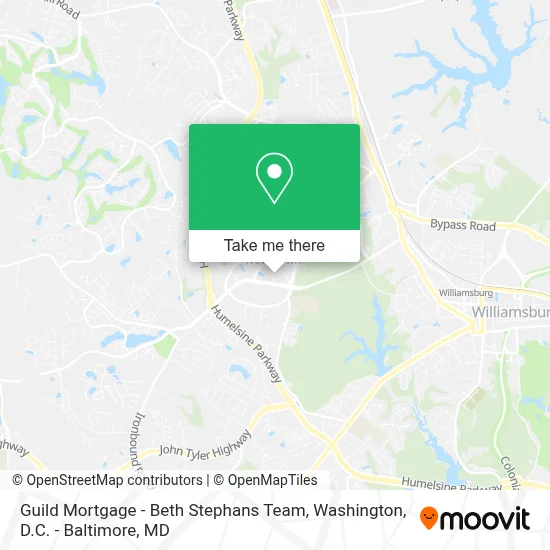 Guild Mortgage - Beth Stephans Team map