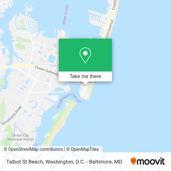 Talbot St Beach map