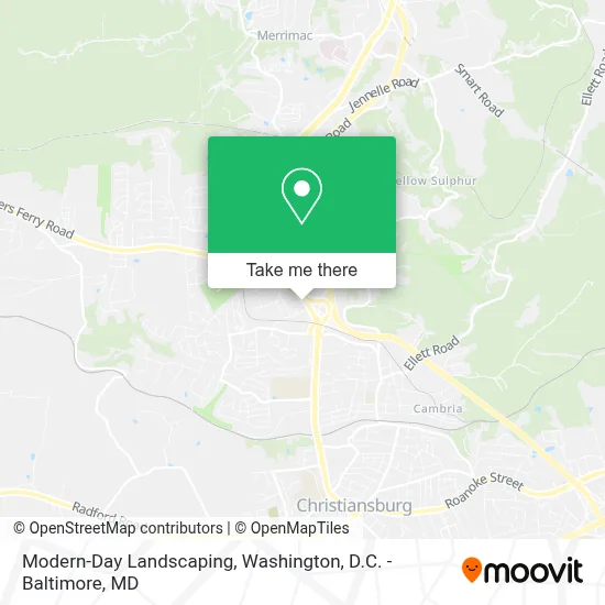 Modern-Day Landscaping map