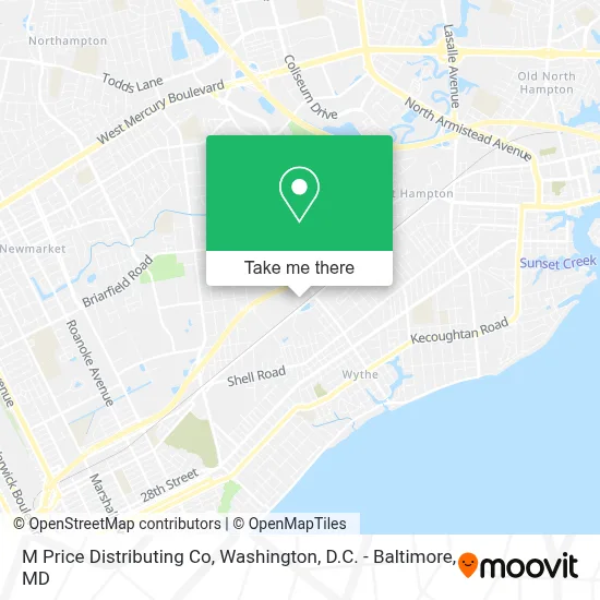 M Price Distributing Co map