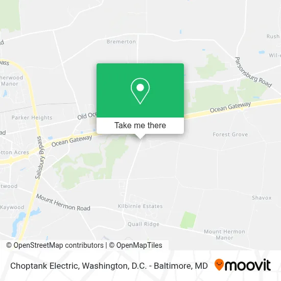 Choptank Electric map