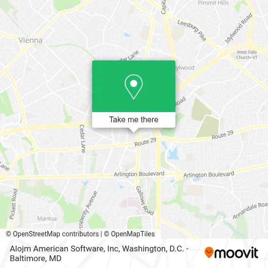Alojm American Software, Inc map