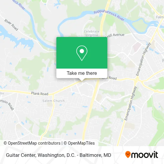 Guitar Center map