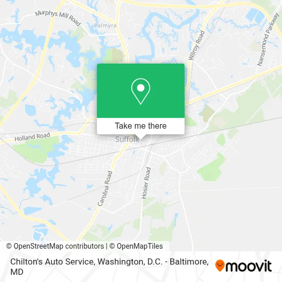 Chilton's Auto Service map
