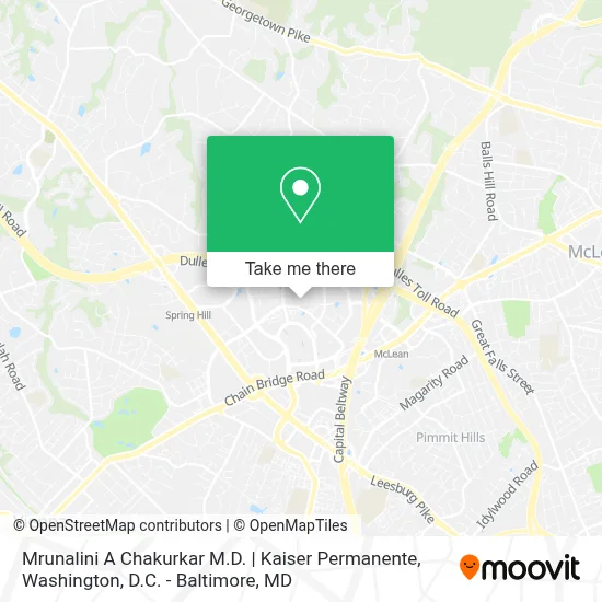 Mrunalini A Chakurkar M.D. | Kaiser Permanente map