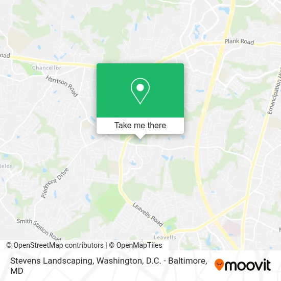Stevens Landscaping map