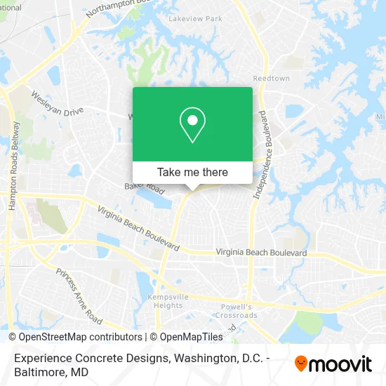 Experience Concrete Designs map