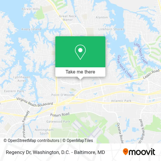 Regency Dr map