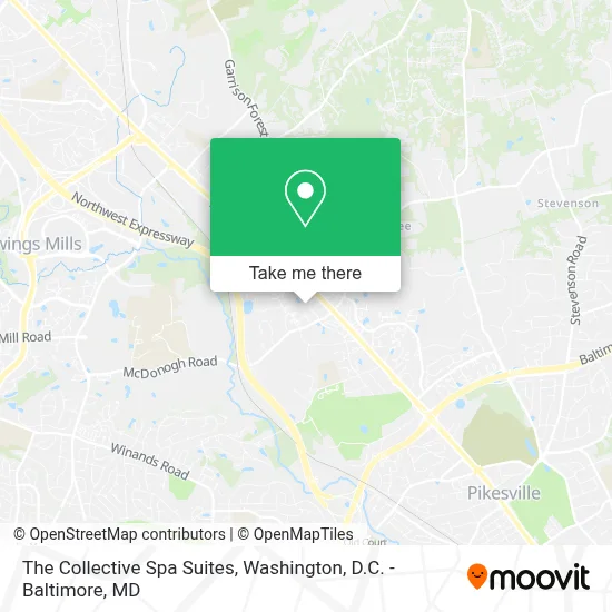 The Collective Spa Suites map
