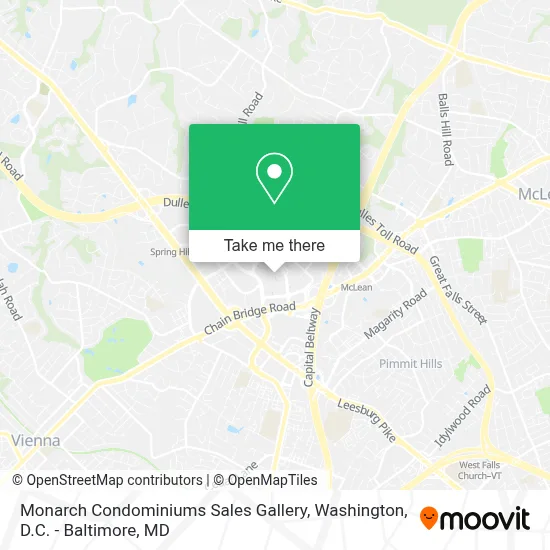 Monarch Condominiums Sales Gallery map