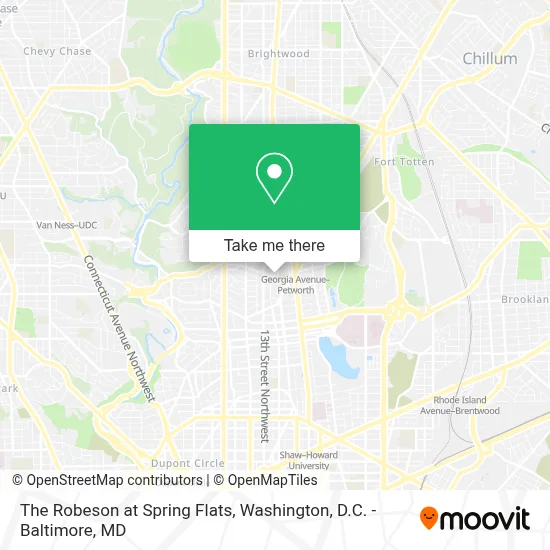 The Robeson at Spring Flats map