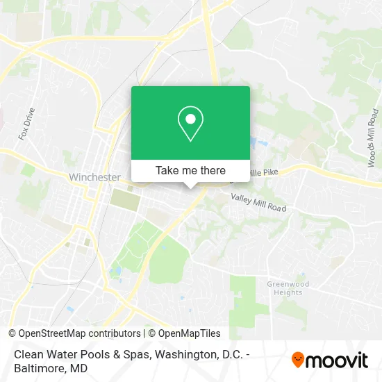 Clean Water Pools & Spas map
