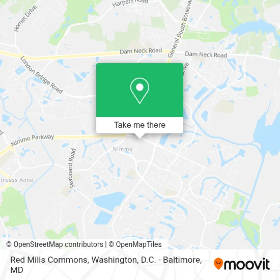 Red Mills Commons map