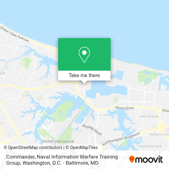 Commander, Naval Information Warfare Training Group map