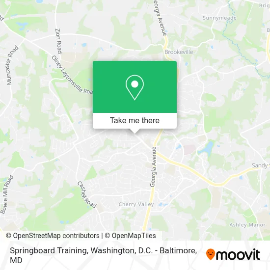 Springboard Training map