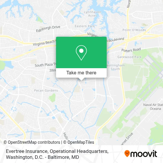 Evertree Insurance, Operational Headquarters map