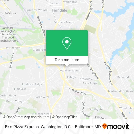 Bk's Pizza Express map