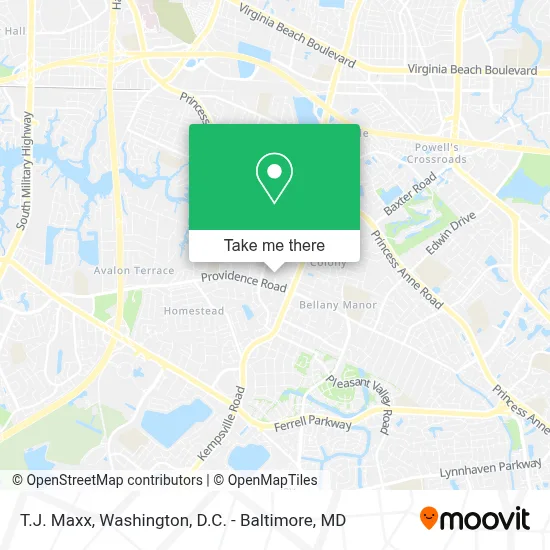 T.J. Maxx map