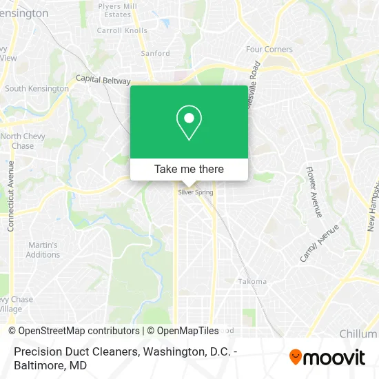 Precision Duct Cleaners map
