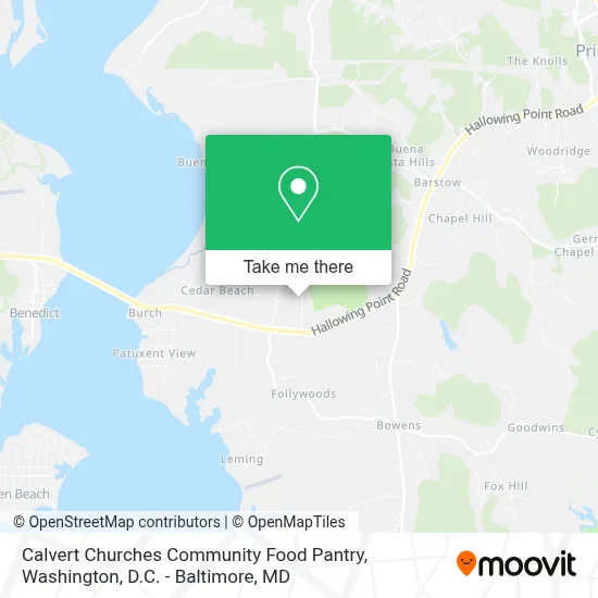 Calvert Churches Community Food Pantry map