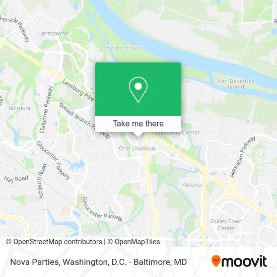 Nova Parties map