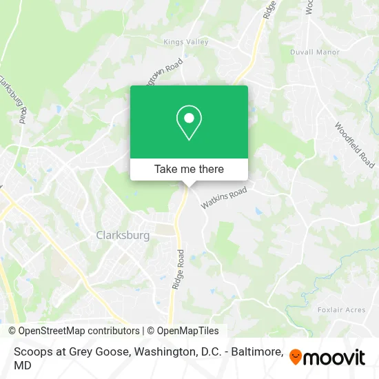 Scoops at Grey Goose map
