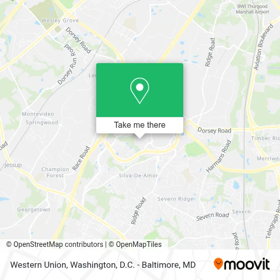 Western Union map
