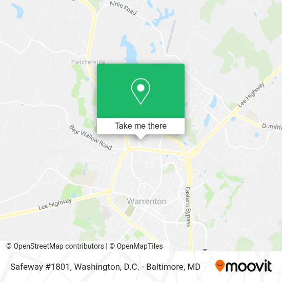 Safeway #1801 map
