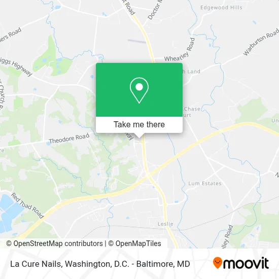 La Cure Nails map