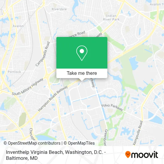 Inventhelp Virginia Beach map