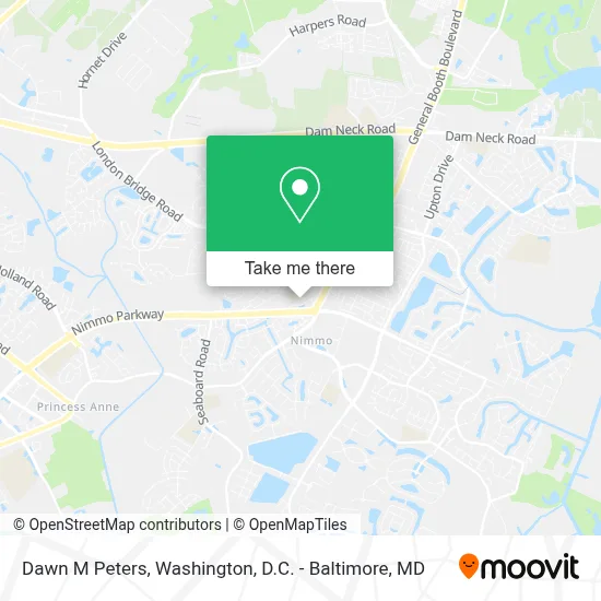 Dawn M Peters map