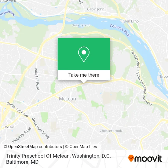 Trinity Preschool Of Mclean map