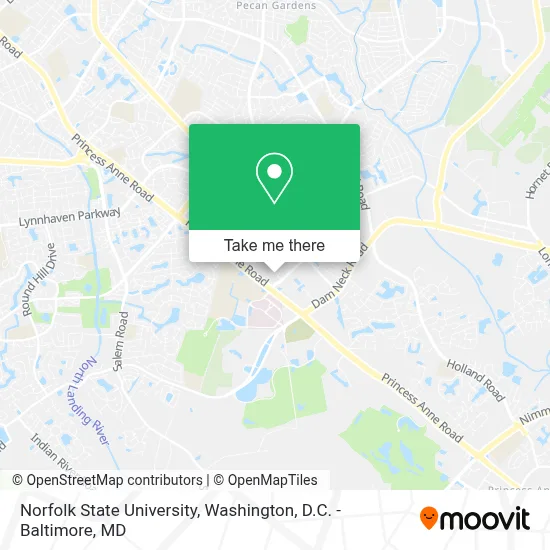 Norfolk State University map