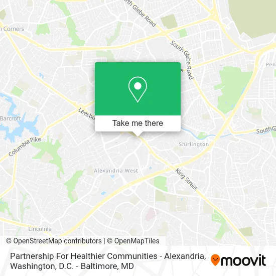 Partnership For Healthier Communities - Alexandria map