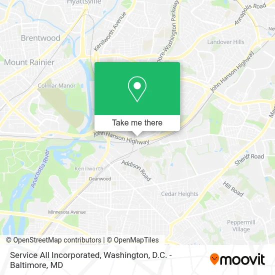 Service All Incorporated map