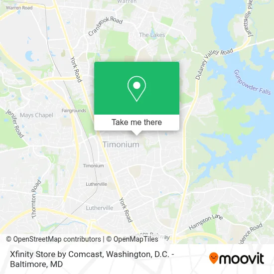Mapa de Xfinity Store by Comcast