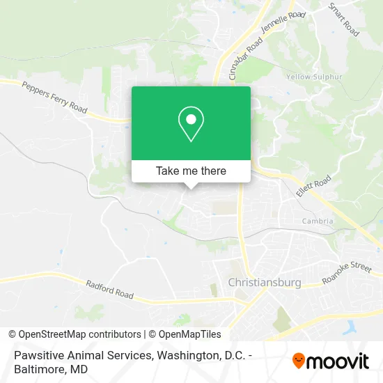 Pawsitive Animal Services map