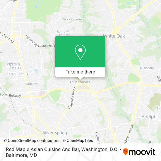 Red Maple Asian Cuisine And Bar map