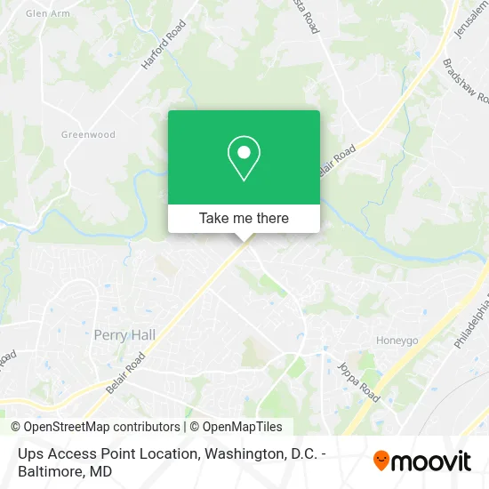 Ups Access Point Location map