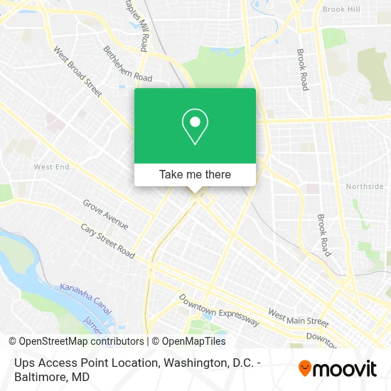 Ups Access Point Location map