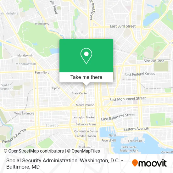 Social Security Administration map
