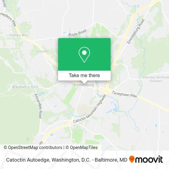 Catoctin Autoedge map
