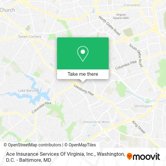Ace Insurance Services Of Virginia, Inc. map