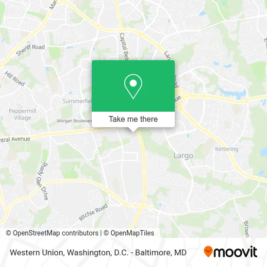 Western Union map