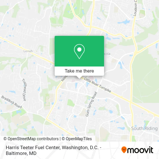 Harris Teeter Fuel Center map